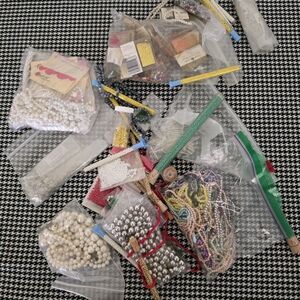 Assorted Beads and Jewelry Making Supplies